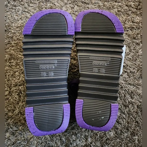 NWT Crocs Hiker Xscape Espresso/Purpl e Hiking Sandals M9 W11