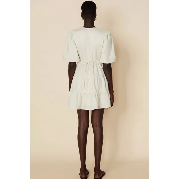 Nwt Faithfull the Brand Elmiya Linen Mini Dress Size 4