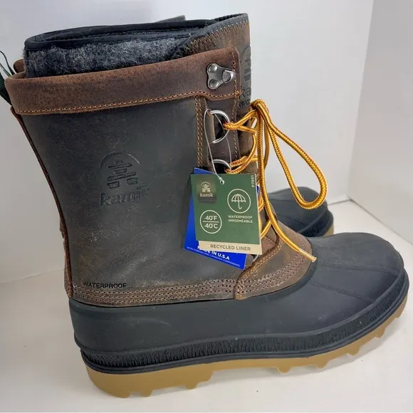NWT KAMIK Men’s William Waterproof Three-Season Snow Boots Size 12