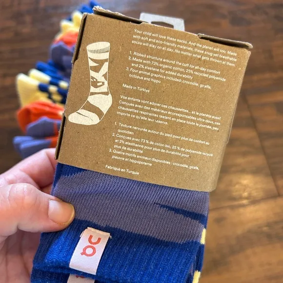 NWT 🍃 KIDS On Cloud Running Colorful Socks Bundle - Blueberry/flame