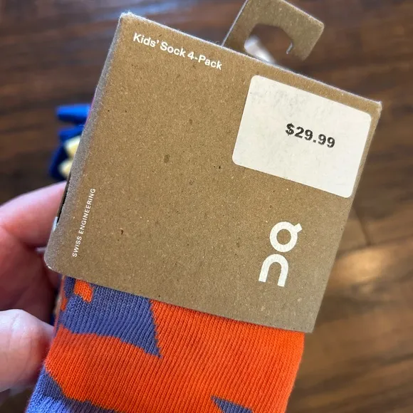 NWT 🍃 KIDS On Cloud Running Colorful Socks Bundle - Blueberry/flame