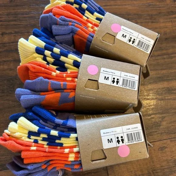 NWT 🍃 KIDS On Cloud Running Colorful Socks Bundle - Blueberry/flame