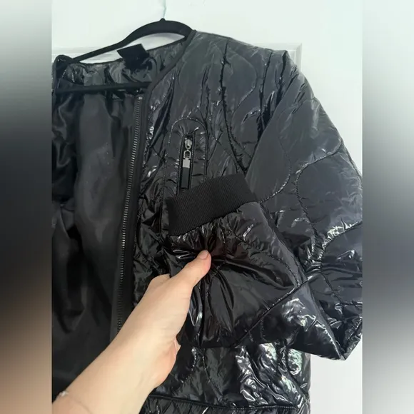 NWT Nu Denmark Black Dress with Shiny Black Jacket Sz S