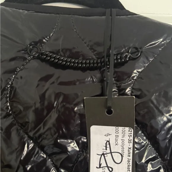NWT Nu Denmark Black Dress with Shiny Black Jacket Sz S