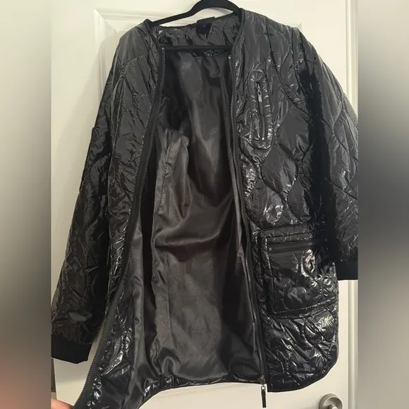 NWT Nu Denmark Black Dress with Shiny Black Jacket Sz S