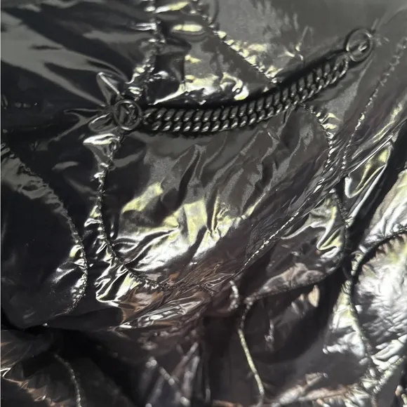 NWT Nu Denmark Black Dress with Shiny Black Jacket Sz S