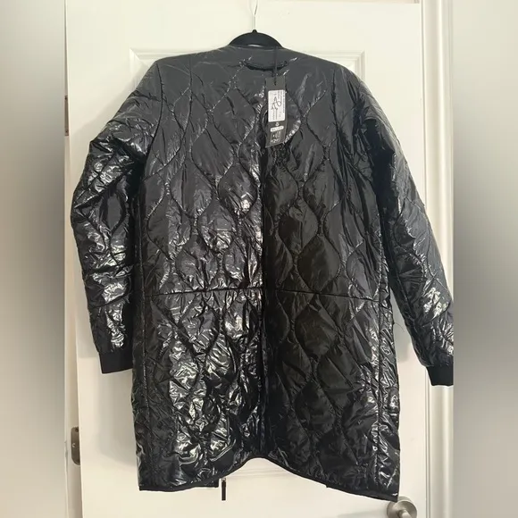 NWT Nu Denmark Black Dress with Shiny Black Jacket Sz S