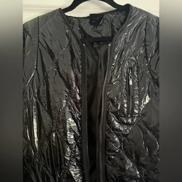 NWT Nu Denmark Black Dress with Shiny Black Jacket Sz S