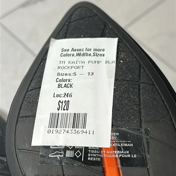NWT Rockport Womens Total Motion Kaiya Black Pumps Shoe Size 6M
