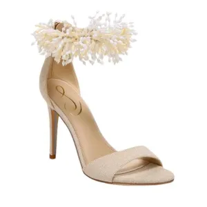 NWT SAM EDELMAN GILLIE ANKLE STRAP SANDAL HEELS WOMENS SIZE 7/8/9 *SPARKLY*