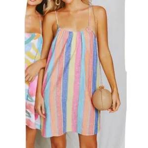 NWT Show Me Your Mumu Carlotta Mini Striped Dress