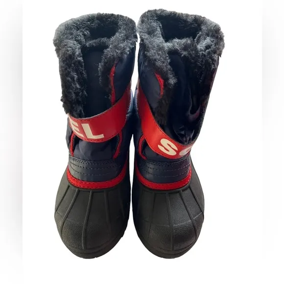 NWT Sorel Blue &amp; Red Children Snow Commanders Boots 13