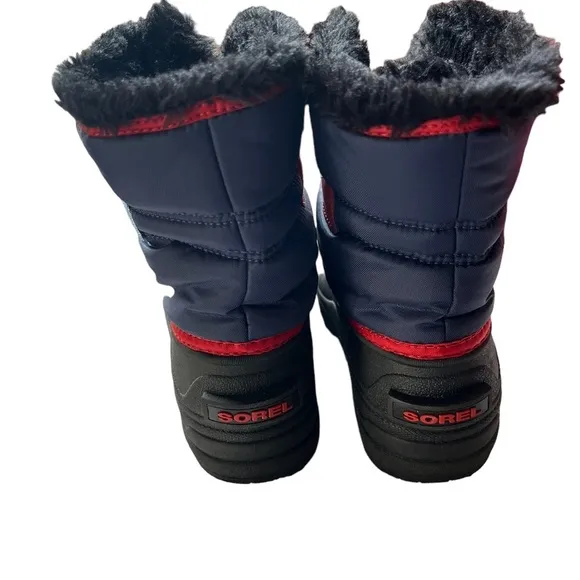 NWT Sorel Blue &amp; Red Children Snow Commanders Boots 13