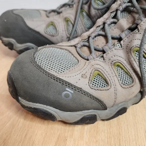 Oboz Men's Sawtooth II Low Hiking Shoes Pewter Beige Size 14