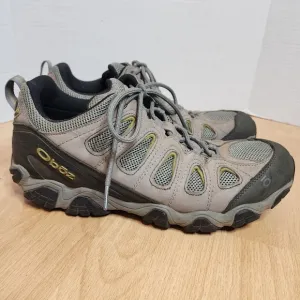 Oboz Men's Sawtooth II Low Hiking Shoes Pewter Beige Size 14
