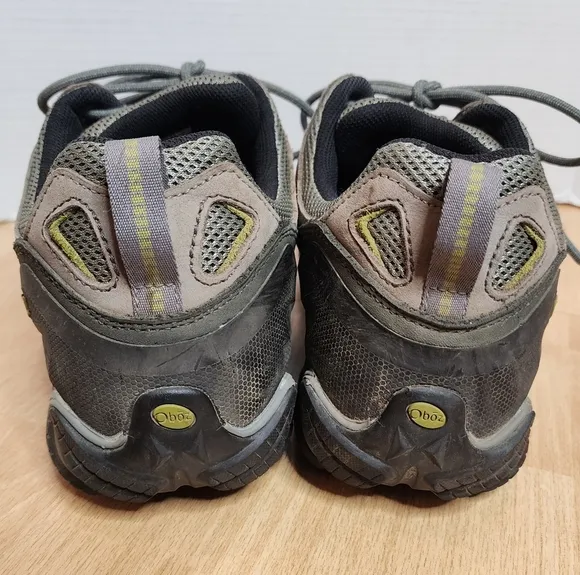 Oboz Men's Sawtooth II Low Hiking Shoes Pewter Beige Size 14