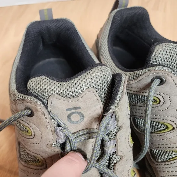 Oboz Men's Sawtooth II Low Hiking Shoes Pewter Beige Size 14