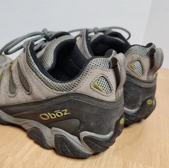 Oboz Men's Sawtooth II Low Hiking Shoes Pewter Beige Size 14
