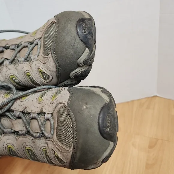 Oboz Men's Sawtooth II Low Hiking Shoes Pewter Beige Size 14