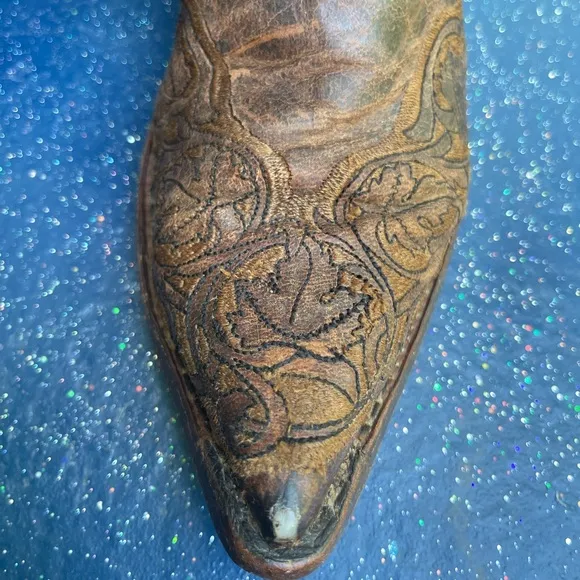 Old Gringo Brown Leather Cowboy/Cowgirl Boots - Sz 8.5