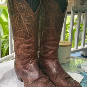 Old Gringo Brown Leather Cowboy/Cowgirl Boots - Sz 8.5