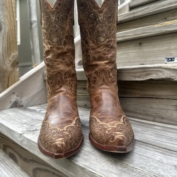 Old Gringo Rust Brown Leather Viridiana Western Cowgirl Boot size 10 B
