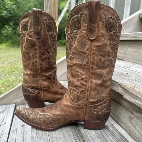 Old Gringo Rust Brown Leather Viridiana Western Cowgirl Boot size 10 B