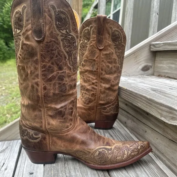 Old Gringo Rust Brown Leather Viridiana Western Cowgirl Boot size 10 B
