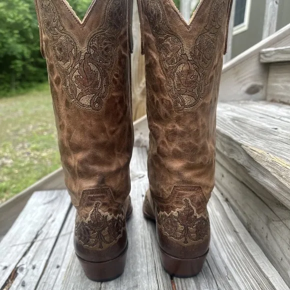 Old Gringo Rust Brown Leather Viridiana Western Cowgirl Boot size 10 B