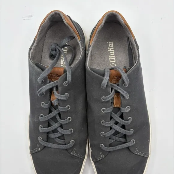 OluKai Lae'ahi Li Casual Shoes Dark Shadow Mens Size 10.5 Style 10445-6C6C