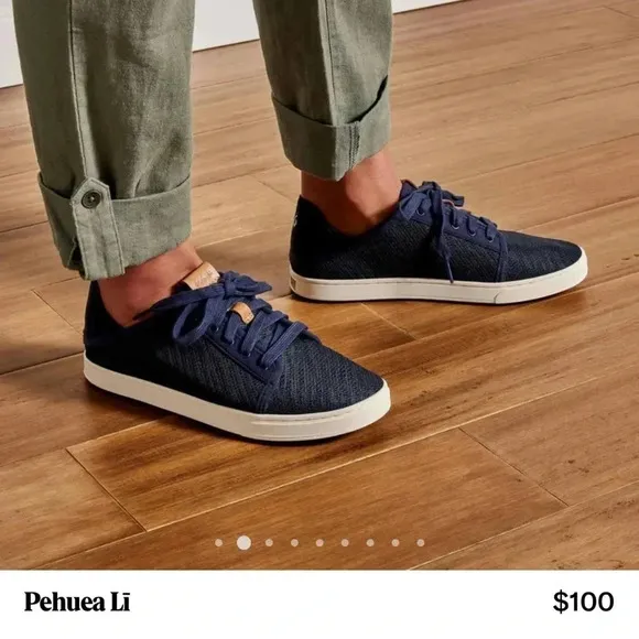 OLUKAI Pehuea LiWomen's Lightweight Blue Slip On Sneakers Shoes Size 9.5 EUC
