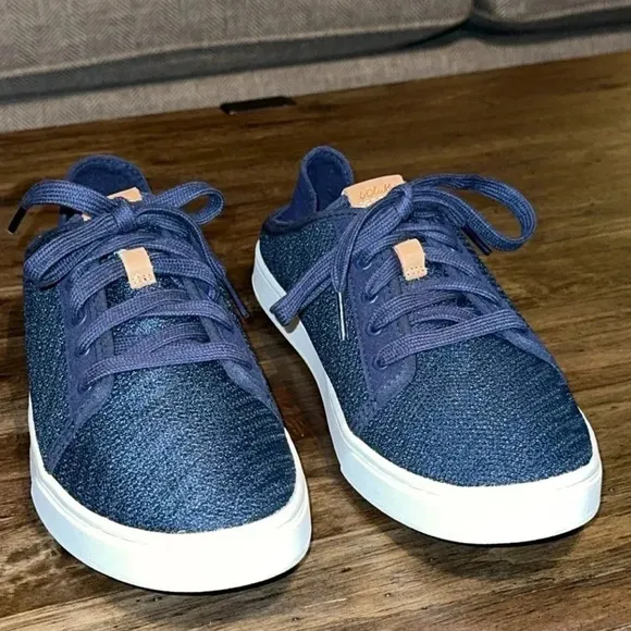 OLUKAI Pehuea LiWomen's Lightweight Blue Slip On Sneakers Shoes Size 9.5 EUC
