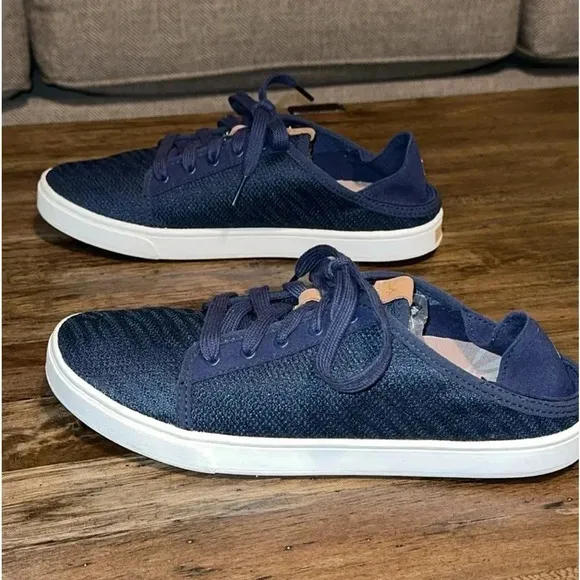 OLUKAI Pehuea LiWomen's Lightweight Blue Slip On Sneakers Shoes Size 9.5 EUC