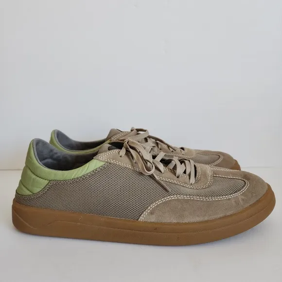 OluKai Punini Court Sneakers Men's 13 Clay/Lemon Grass Casual Shoes Tennis Golf