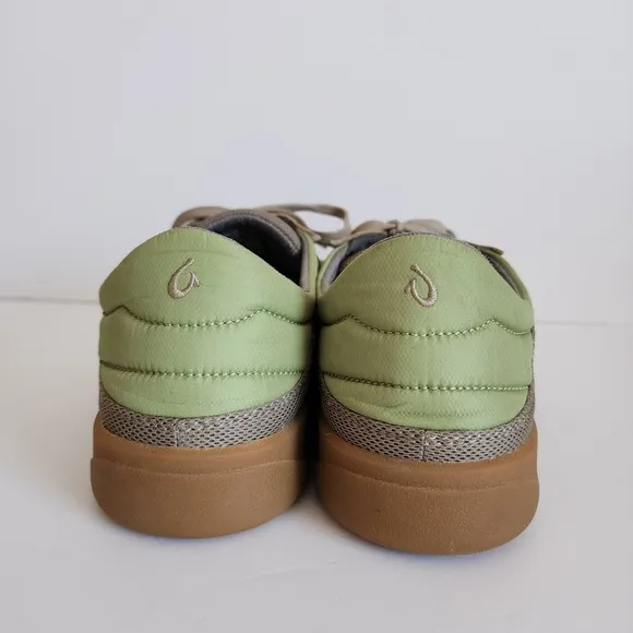 OluKai Punini Court Sneakers Men's 13 Clay/Lemon Grass Casual Shoes Tennis Golf