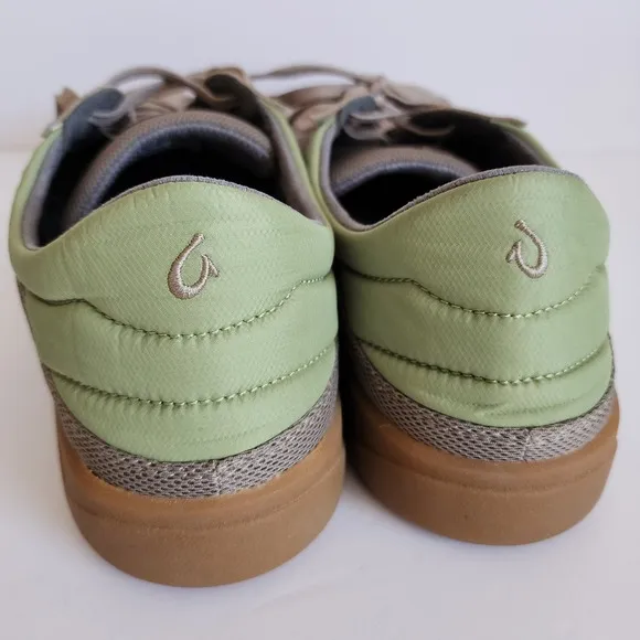 OluKai Punini Court Sneakers Men's 13 Clay/Lemon Grass Casual Shoes Tennis Golf