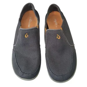 OluKai Size 8Nohea Mesh Men's Slip On Sneakers Lightweight Breathable Gray