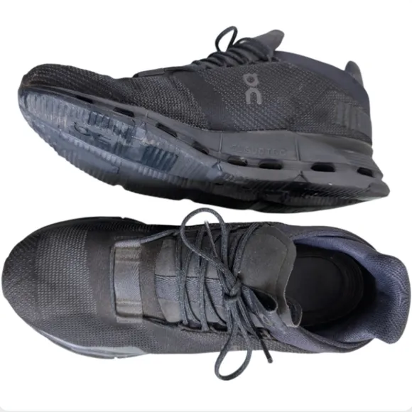 On Cloud Cloudnova Black Running Shoes Men's Size 12