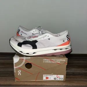 On Cloudboom Echo 3 Running Shoes Men’s Size 12 White/Flame NWT