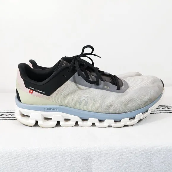 ON Cloudflow 4 Men's Running Shoes Glacier Chambray | US 11