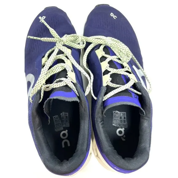 On Cloudmonster Mens 11.5 Running Shoes Sneakers Blue Purple Lightweight Cushion