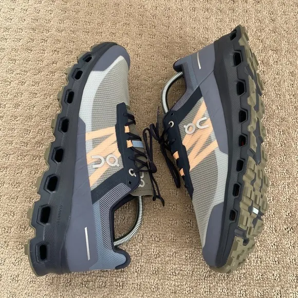 On Cloudvista Running Shoes Men US 10.5 Midnight Olive Lightweight Trail $150