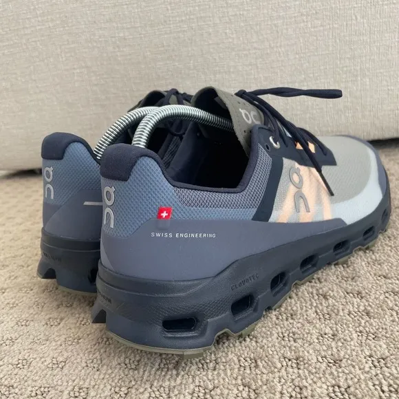 On Cloudvista Running Shoes Men US 10.5 Midnight Olive Lightweight Trail $150