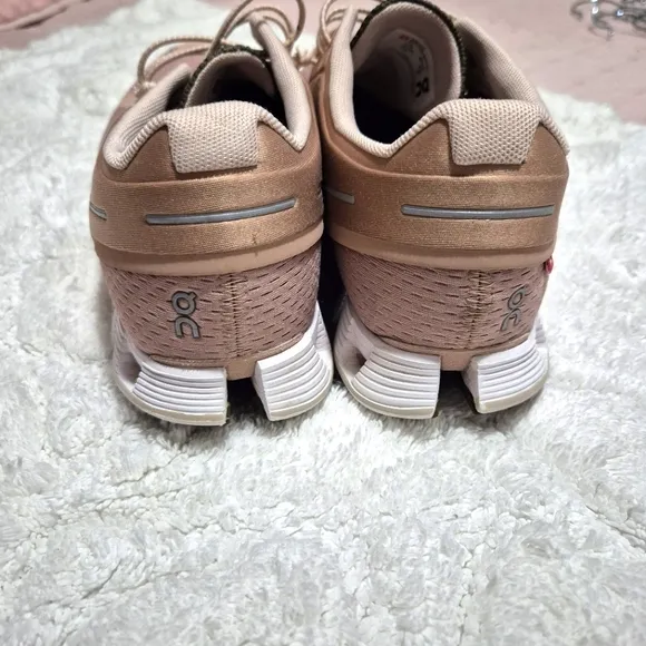 On Running Women's Pink and Green Athletic Shoes..Size:10W