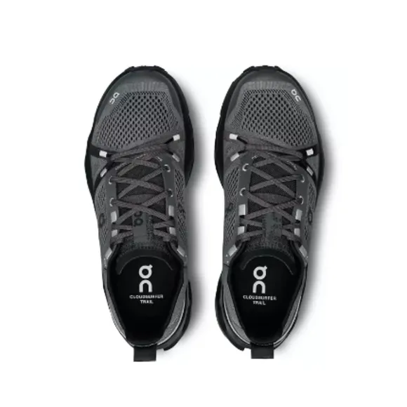 On Women's Cloudsurfer Trail Running Shoes. Color: Black