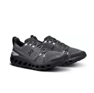 On Women's Cloudsurfer Trail Running Shoes. Color: Black