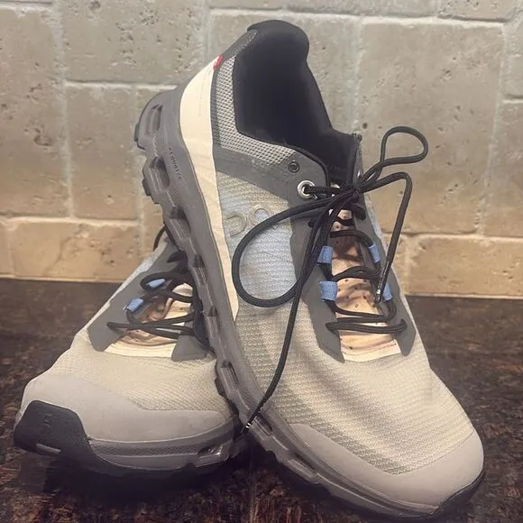On Cloud Women's Running Shoes Lace Up CloudVista Alloy/Black Size 8.5 Like NEW