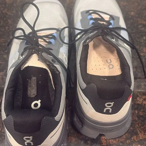 On Cloud Women's Running Shoes Lace Up CloudVista Alloy/Black Size 8.5 Like NEW