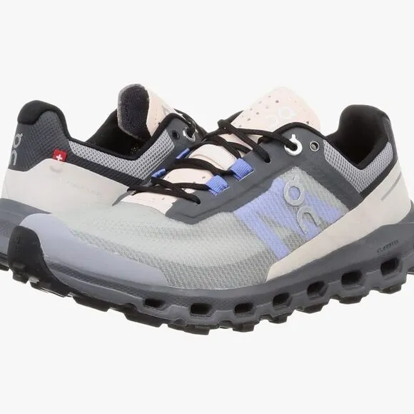 On Cloud Women's Running Shoes Lace Up CloudVista Alloy/Black Size 8.5 Like NEW