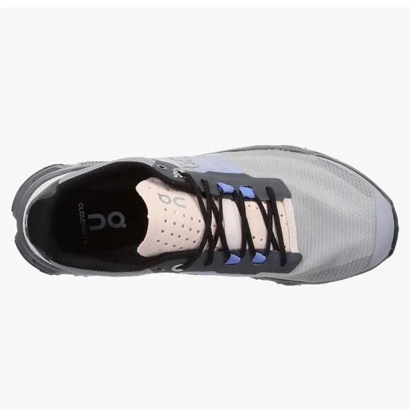 On Cloud Women's Running Shoes Lace Up CloudVista Alloy/Black Size 8.5 Like NEW